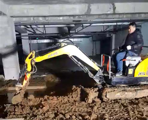 嘉和JH18一機(jī)多用，小挖機(jī)，大能量，狹小環(huán)境中地下室的好幫手
